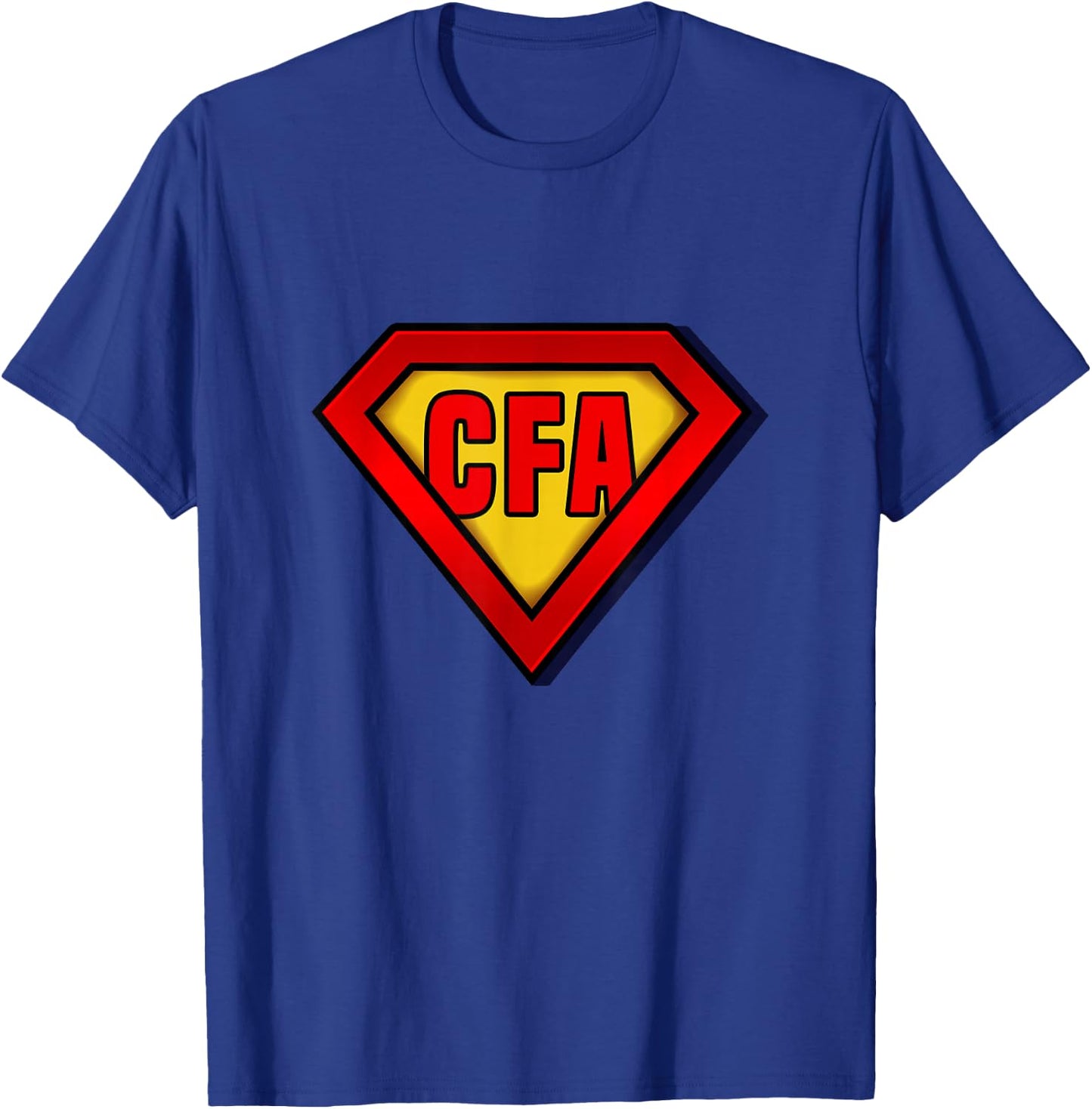 CFA Chartered Financial Analyst Superhero T-Shirt - T-Shirt | Royal