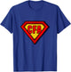 CFA Chartered Financial Analyst Superhero T-Shirt - T-Shirt | Royal