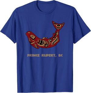 Prince Rupert BC Native American Ocean Salmon Fishermen T-Shirt - T-Shirt | Royal