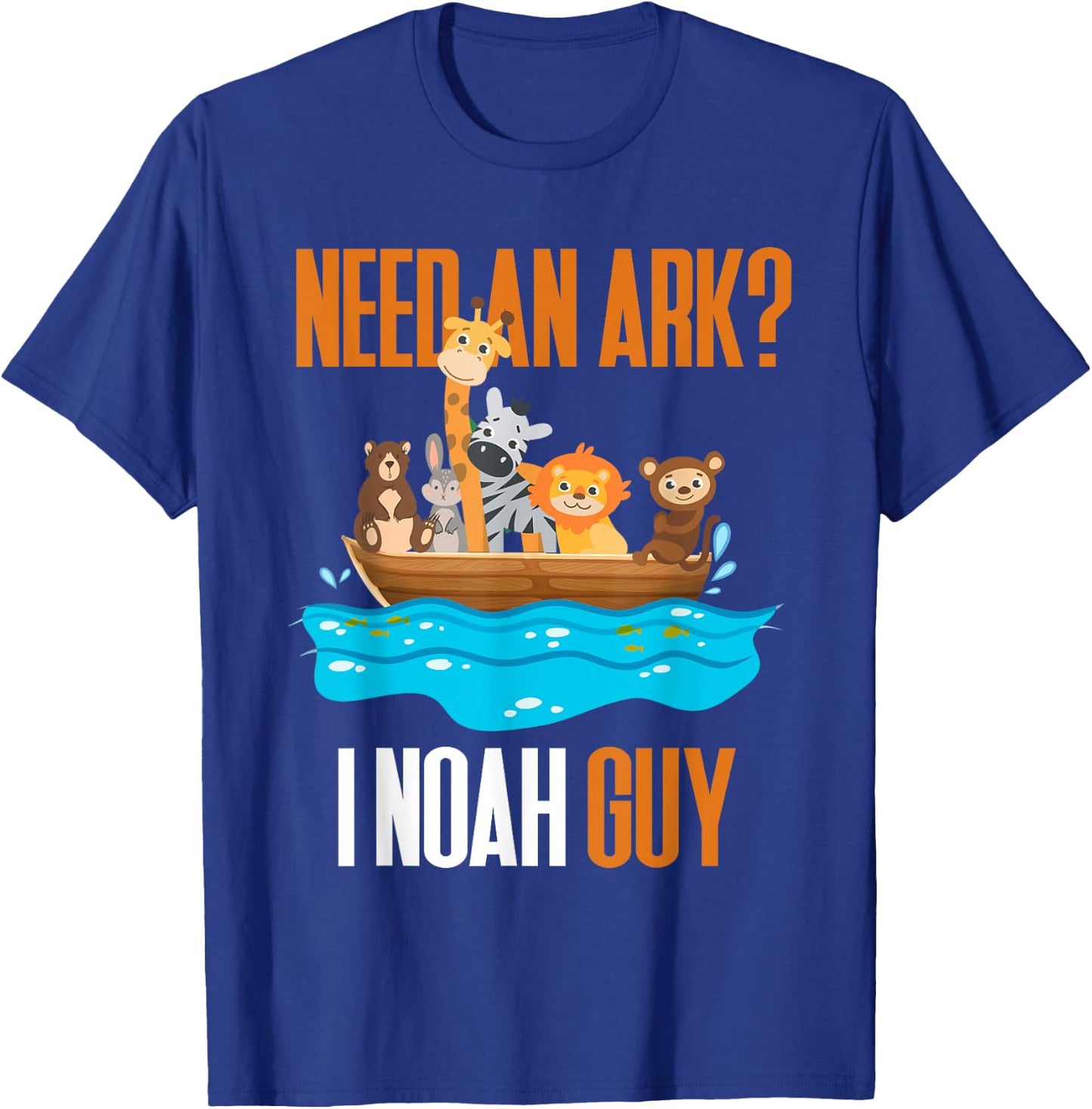 Need An Ark? I Noah Guy Pun Church Gift Kids T-Shirt - T-Shirt | Royal