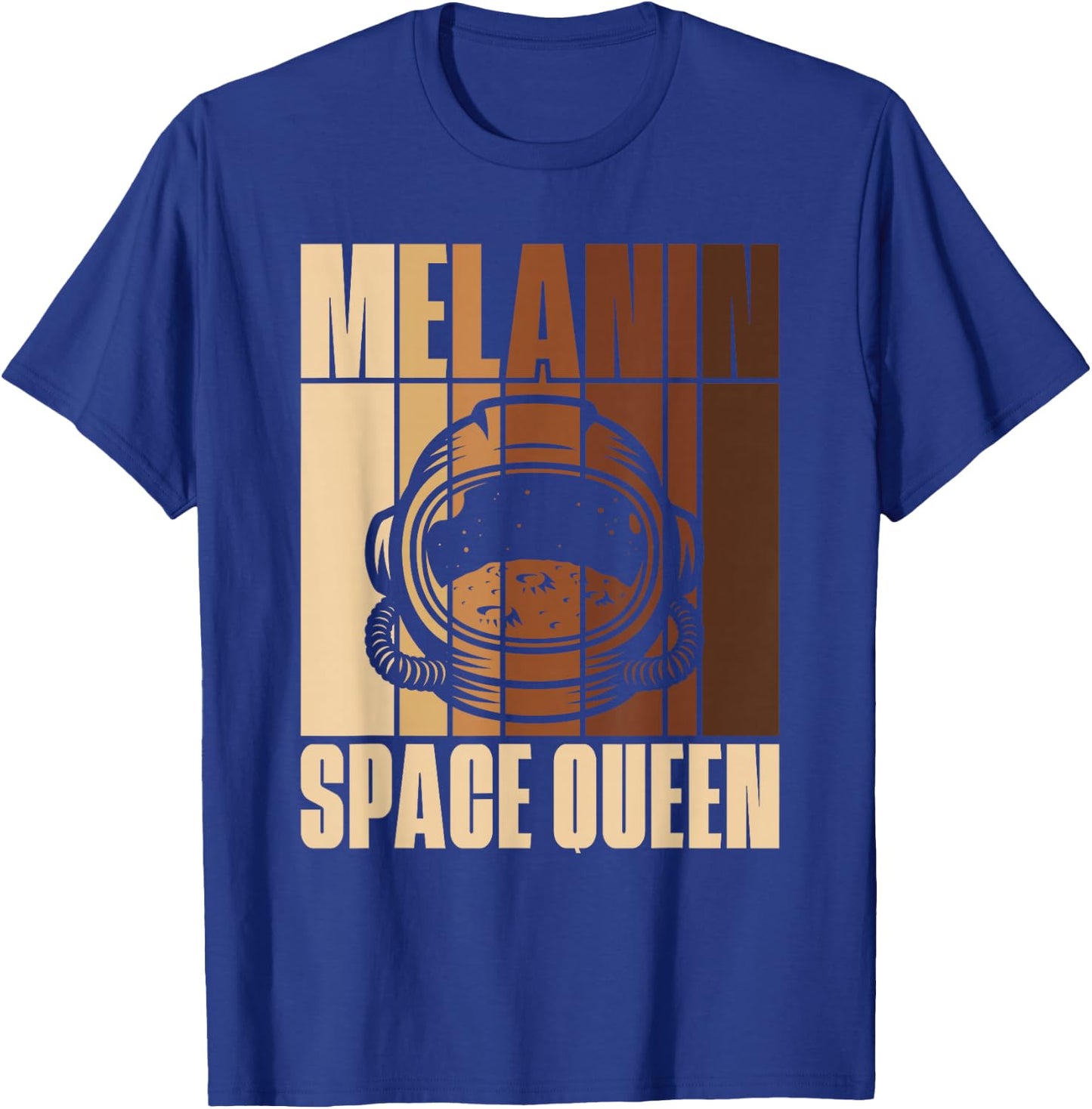Melanin Space Queen, African American Astronaut T-Shirt - T-Shirt | Royal