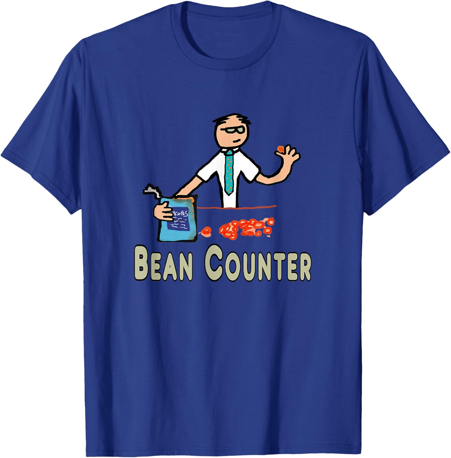 Accountant Bean Counter T-Shirt - T-Shirt | Royal