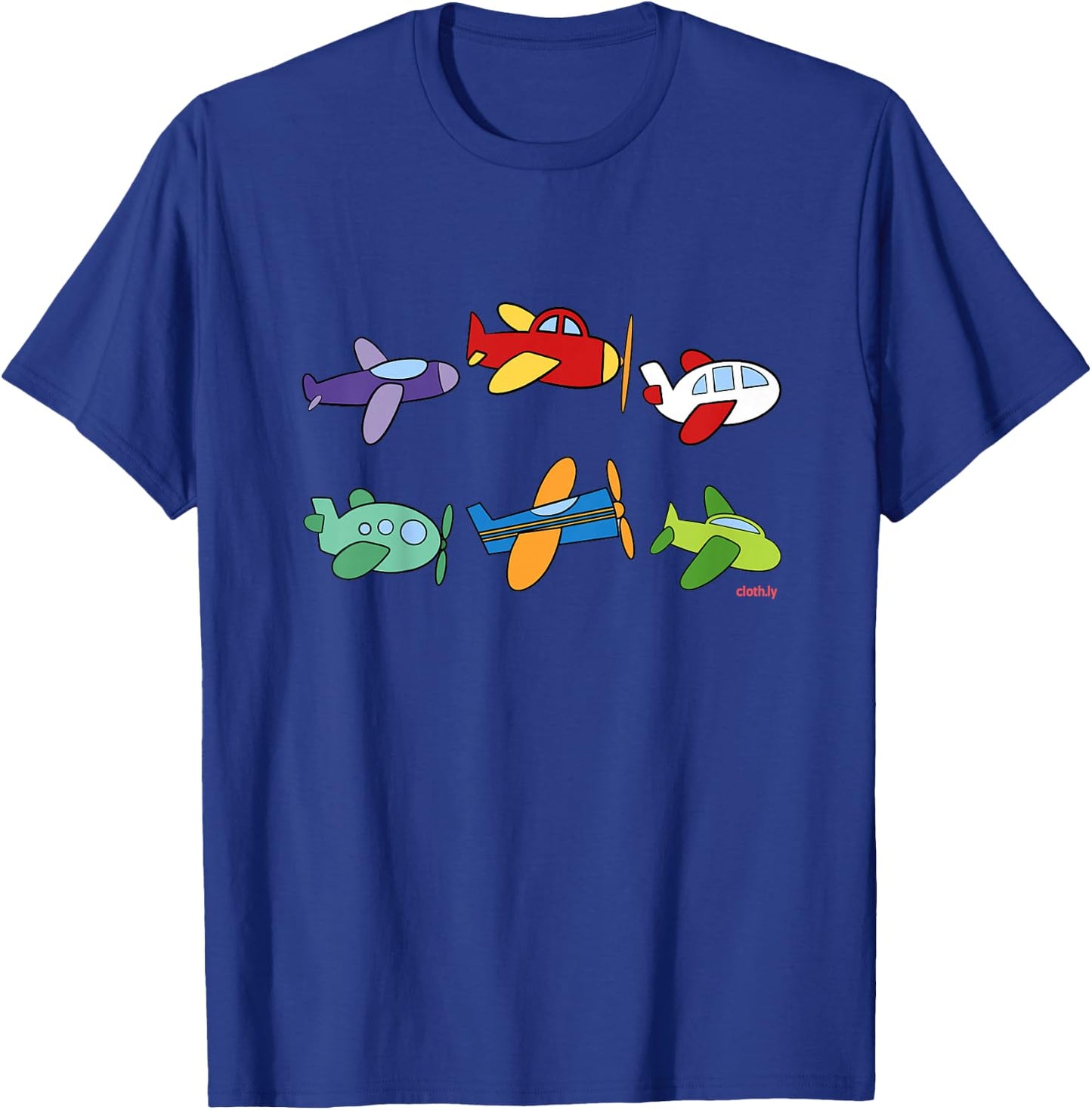 Types of Airplanes Boys Planes Future Pilot T-Shirt - T-Shirt | Royal