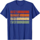 Vintage Best Bonus Dad Ever Stepdad Fathers Day Step Dad T-Shirt - T-Shirt | Royal