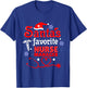 Santas Favorite Nurse Manager Christmas T-Shirt - T-Shirt | Royal