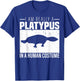 I am Really a Platypus in a Human Costume Halloween T-Shirt - T-Shirt | Royal