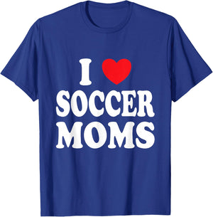 I Heart Soccer Moms T-Shirt - T-Shirt | Royal