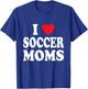 I Heart Soccer Moms T-Shirt - T-Shirt | Royal