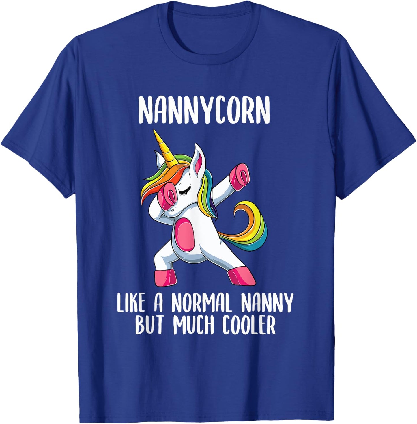 Unicorn Nanny Girl Birthday Party Apparel, Italian NannyCorn T-Shirt - T-Shirt | Royal