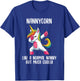 Unicorn Nanny Girl Birthday Party Apparel, Italian NannyCorn T-Shirt - T-Shirt | Royal