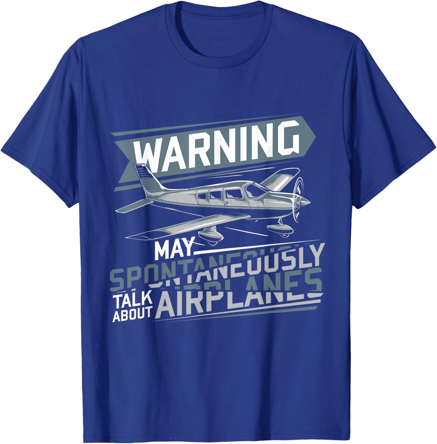 Gift Aeroplane Lover Hobby Pilot T-Shirt - T-Shirt | Royal
