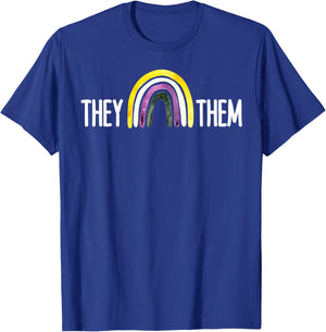 They Them Shirt,They Them Pronoun Shirt,Pronouns They Them T-Shirt - T-Shirt | Royal