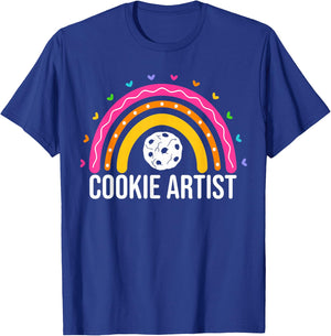 Cookie Artist Cake Decorating Decorator Baker Cute Rainbow T-Shirt - T-Shirt | Royal