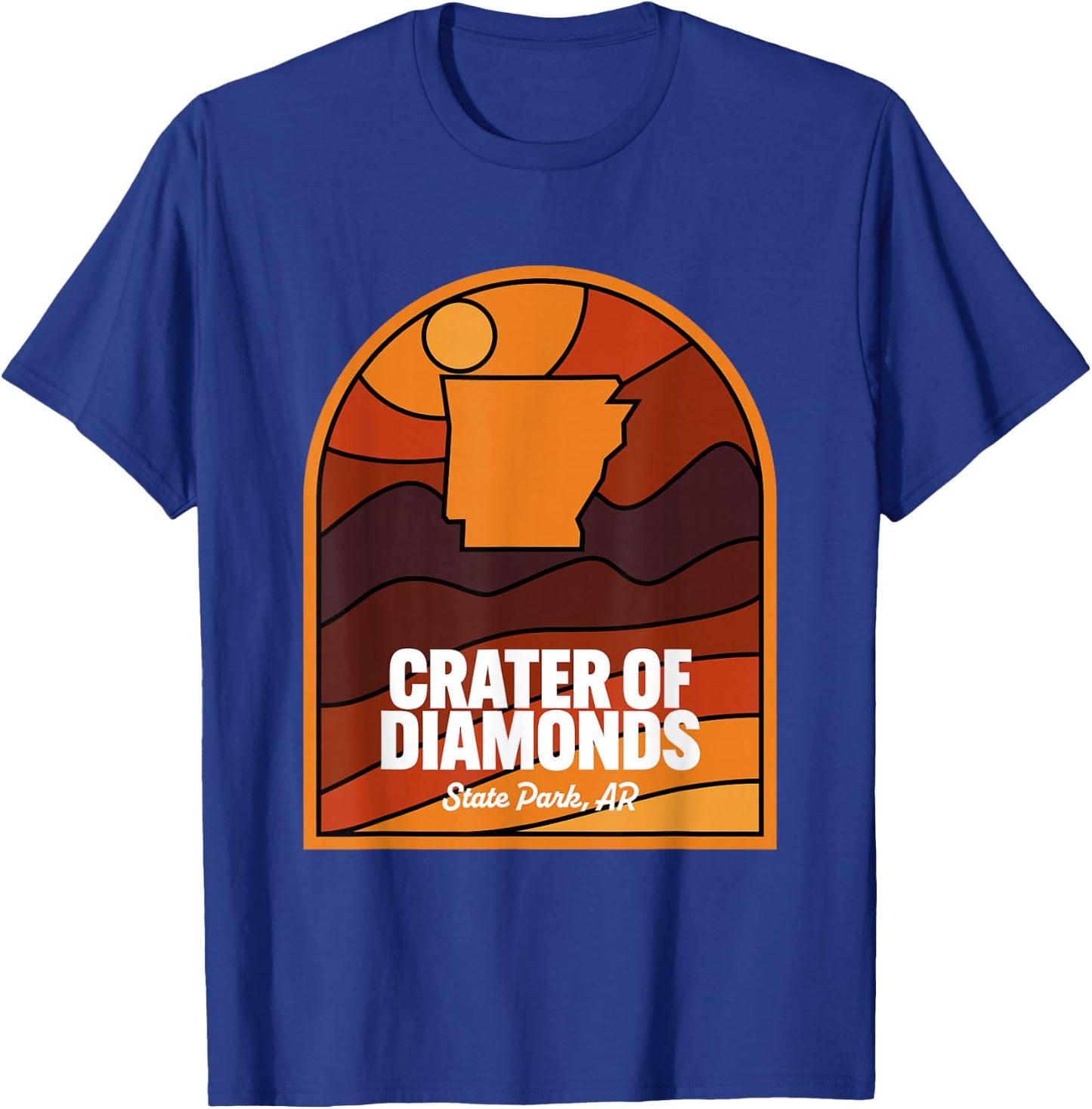 Crater of Diamonds State Park Arkansas Retro T-Shirt - T-Shirt | Royal