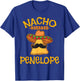 Nacho Average Penelope Personalized Name Funny Taco T-Shirt - T-Shirt | Royal