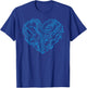Cyber Circuit Heart Valentines Day Engineer Programmer Coder T-Shirt - T-Shirt | Royal