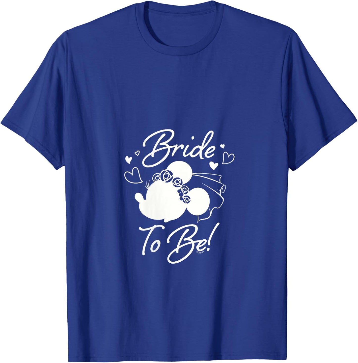 Disney Minnie Mouse Bride to Be Wedding Bridal Bachelorette V-Neck T-Shirt - T-Shirt | Royal