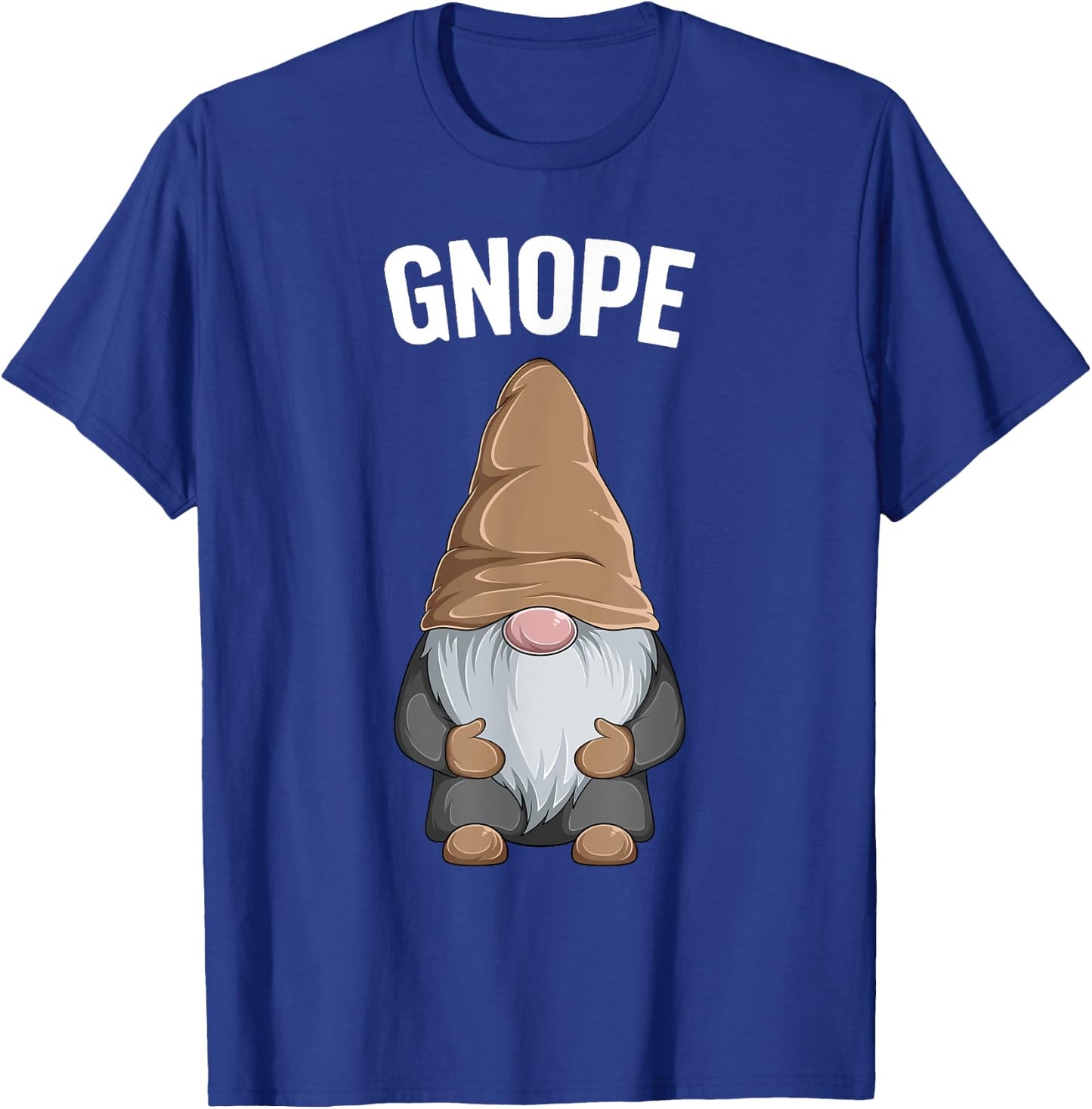 Gnope Funny Garden Tomte Gnome Scandinavian Nope T-Shirt - T-Shirt | Royal