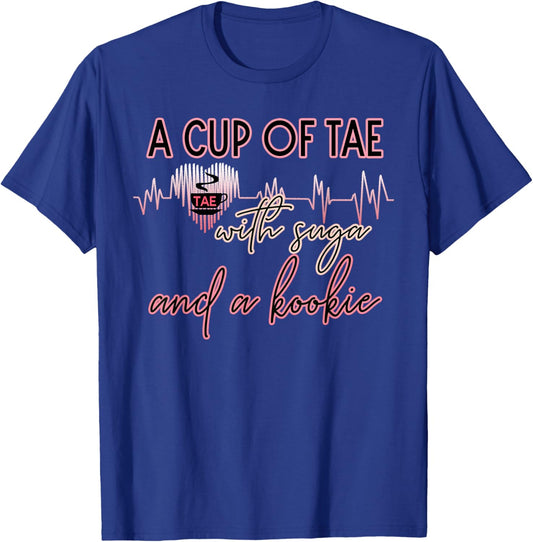 A Cup Of Tae With Suga And Kookie Korean Hearts K-pop T-Shirt - T-Shirt | Royal