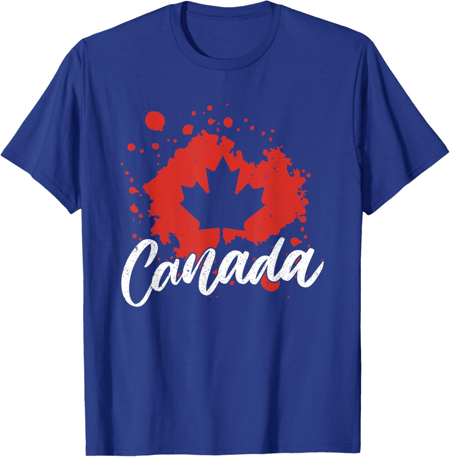 Canadian Pride Maple Leaf Women Men Gift Canada T-Shirt - T-Shirt | Royal