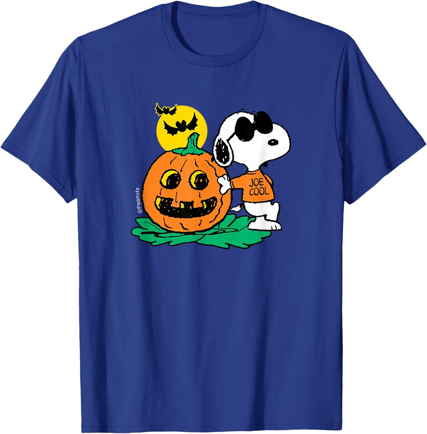 Peanuts - Halloween - Joe Cool T-Shirt - T-Shirt | Royal