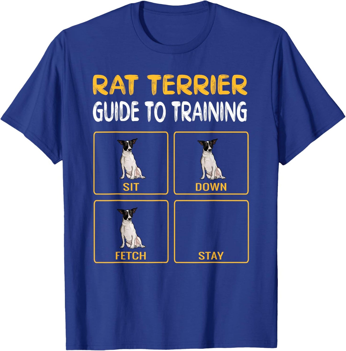 Funny Rat Terrier Guide to Training Dog Obedience Trainer T-Shirt - T-Shirt | Royal