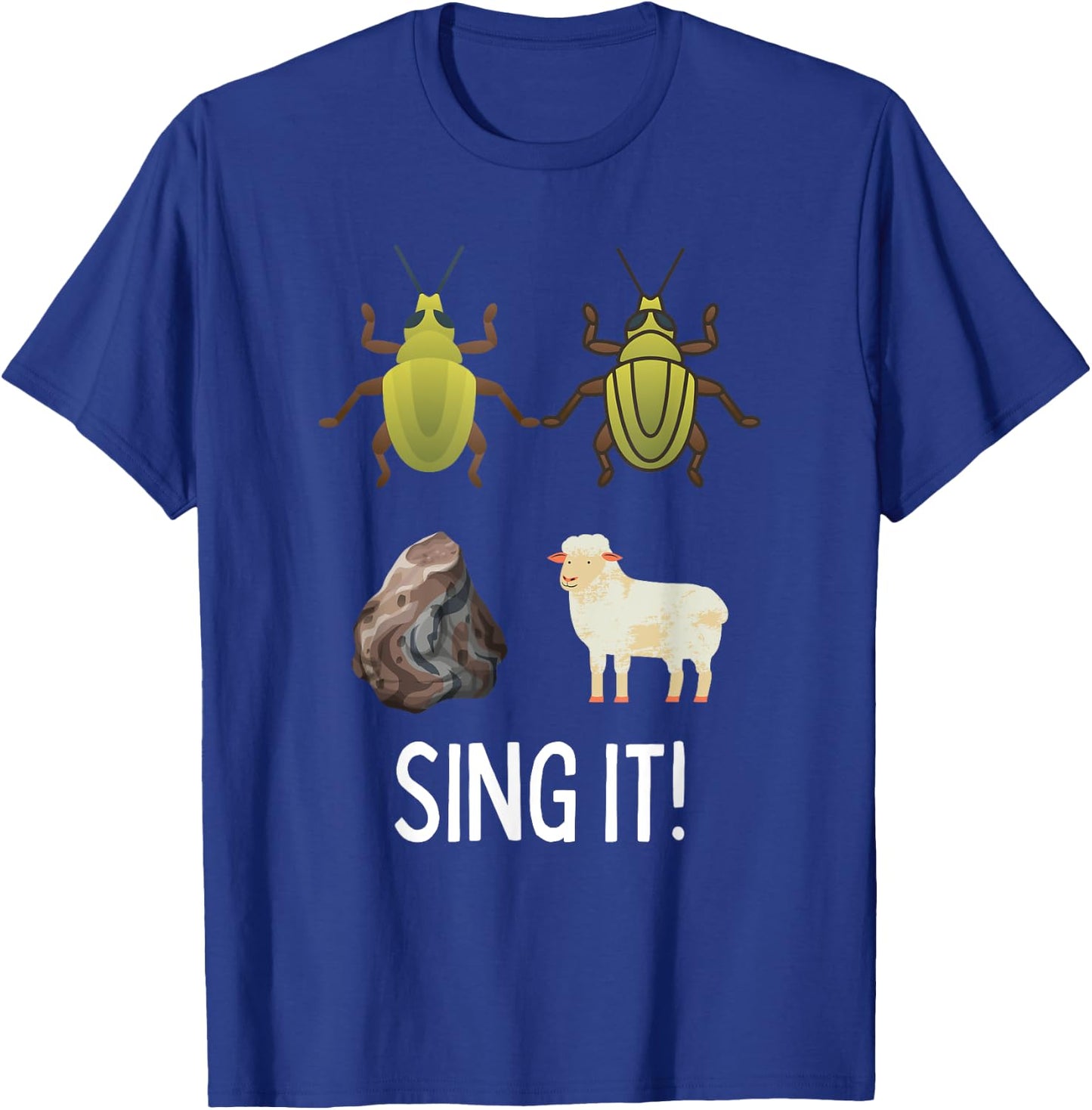 Funny Classic Rock Song Lyrics Joke Rock Music T-Shirt - T-Shirt | Royal