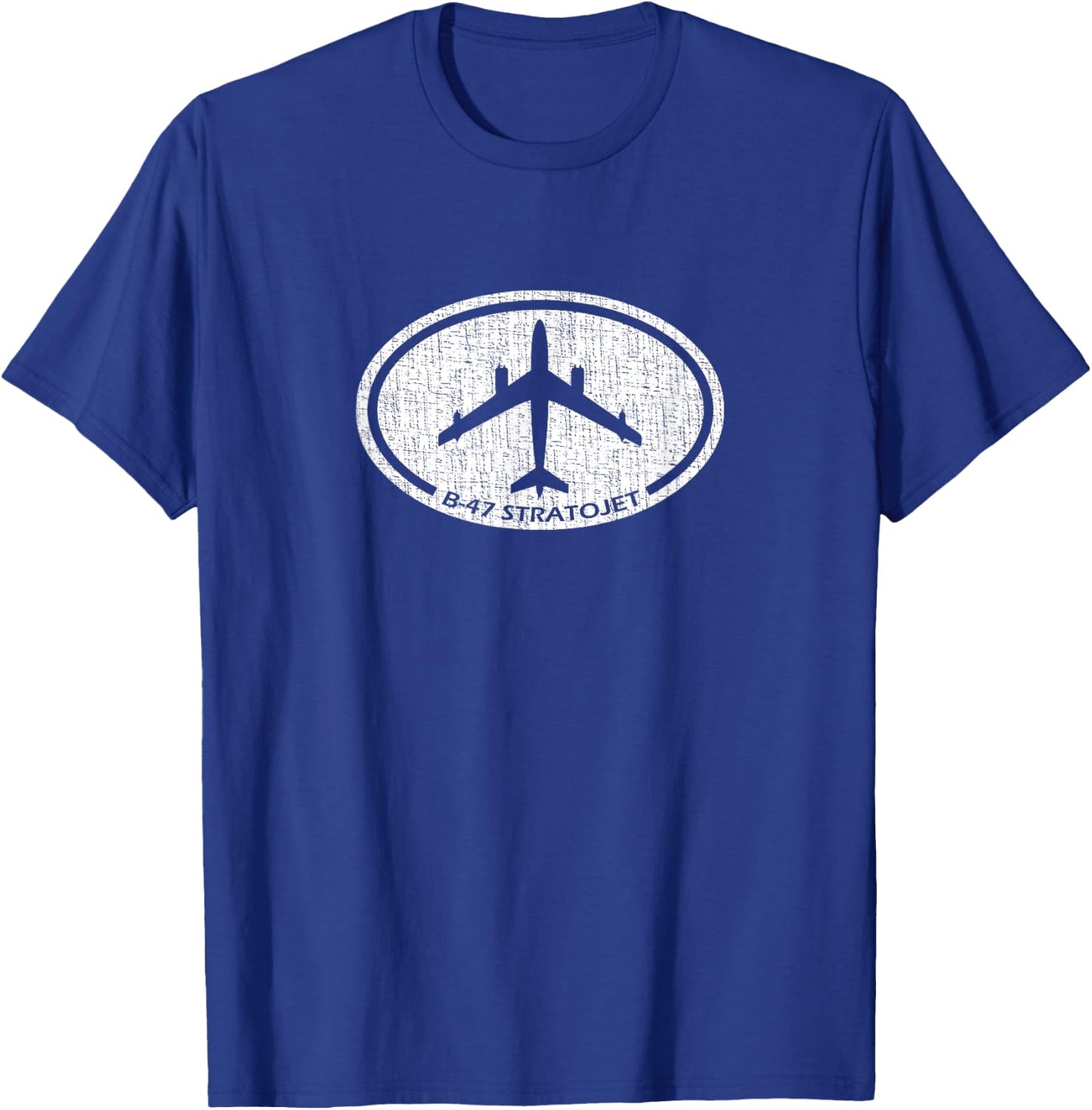 B-47 Stratojet WWII Bomber Retro Airplane T-Shirt - T-Shirt | Royal