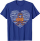 ADHD awareness words cloud heart support proud ADHD warrior T-Shirt - T-Shirt | Royal