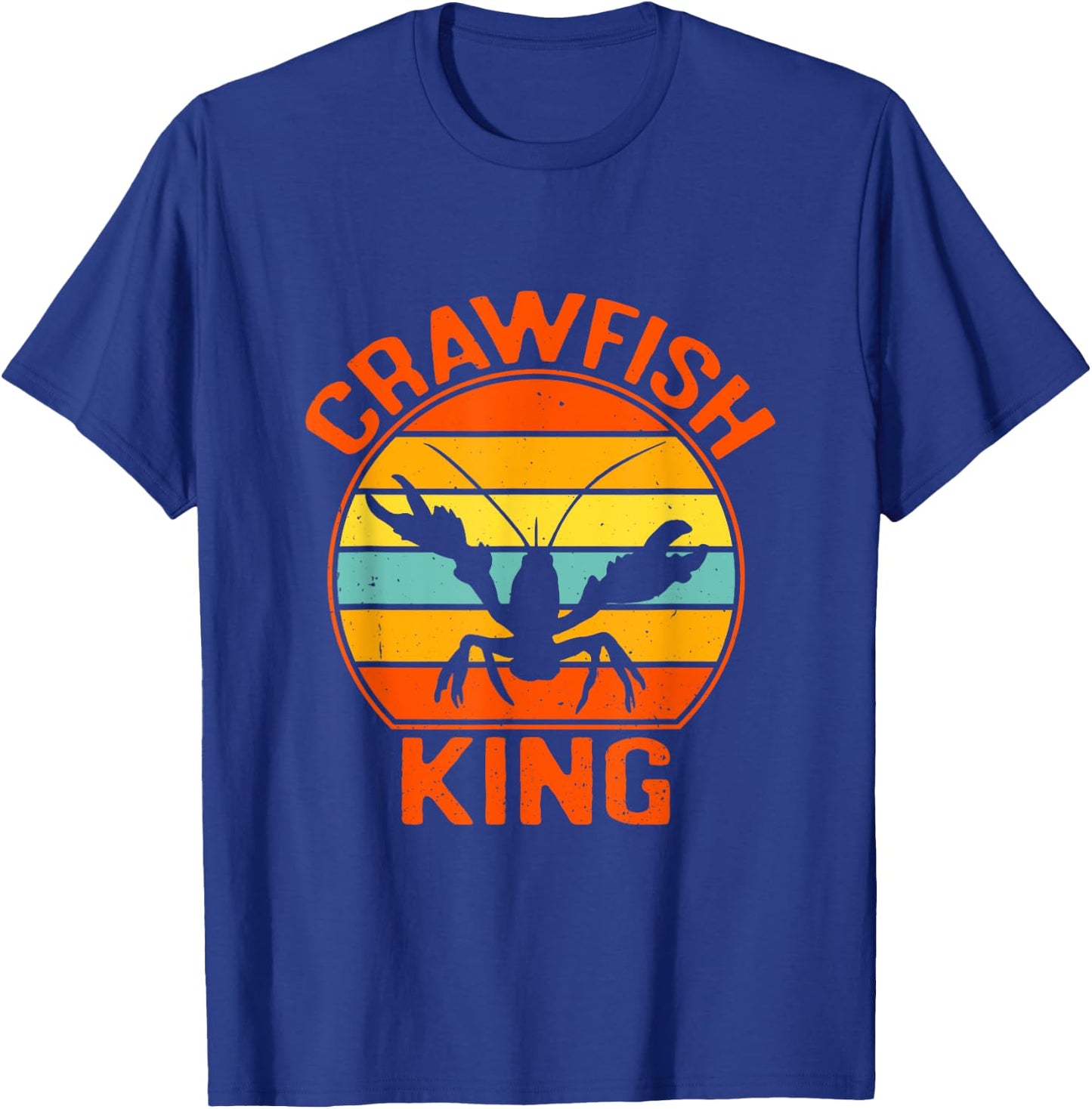 Crawfish King Seafood Boil Party Crayfish Lobster Lover T-Shirt - T-Shirt | Royal