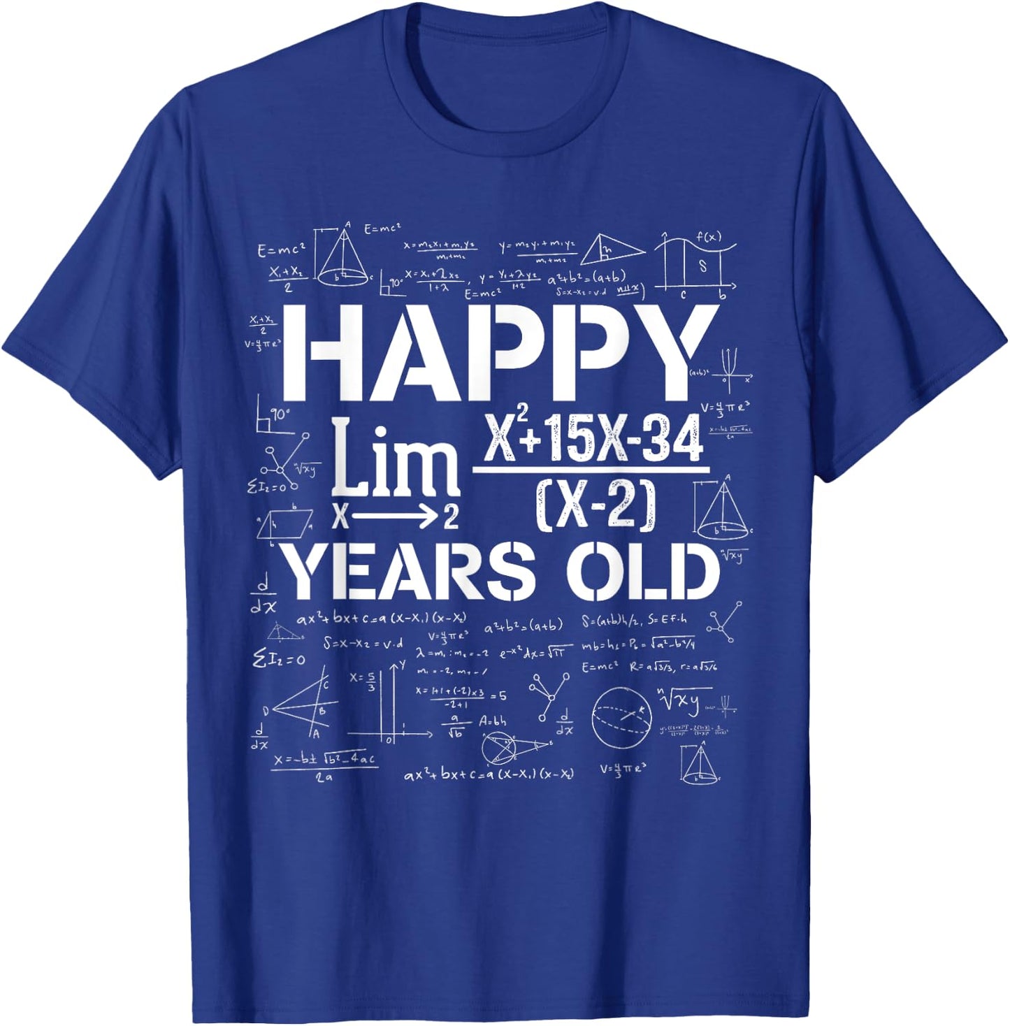 Happy 19 Years Old For Engineers Mathematicians Nerds Geeks T-Shirt - T-Shirt | Royal