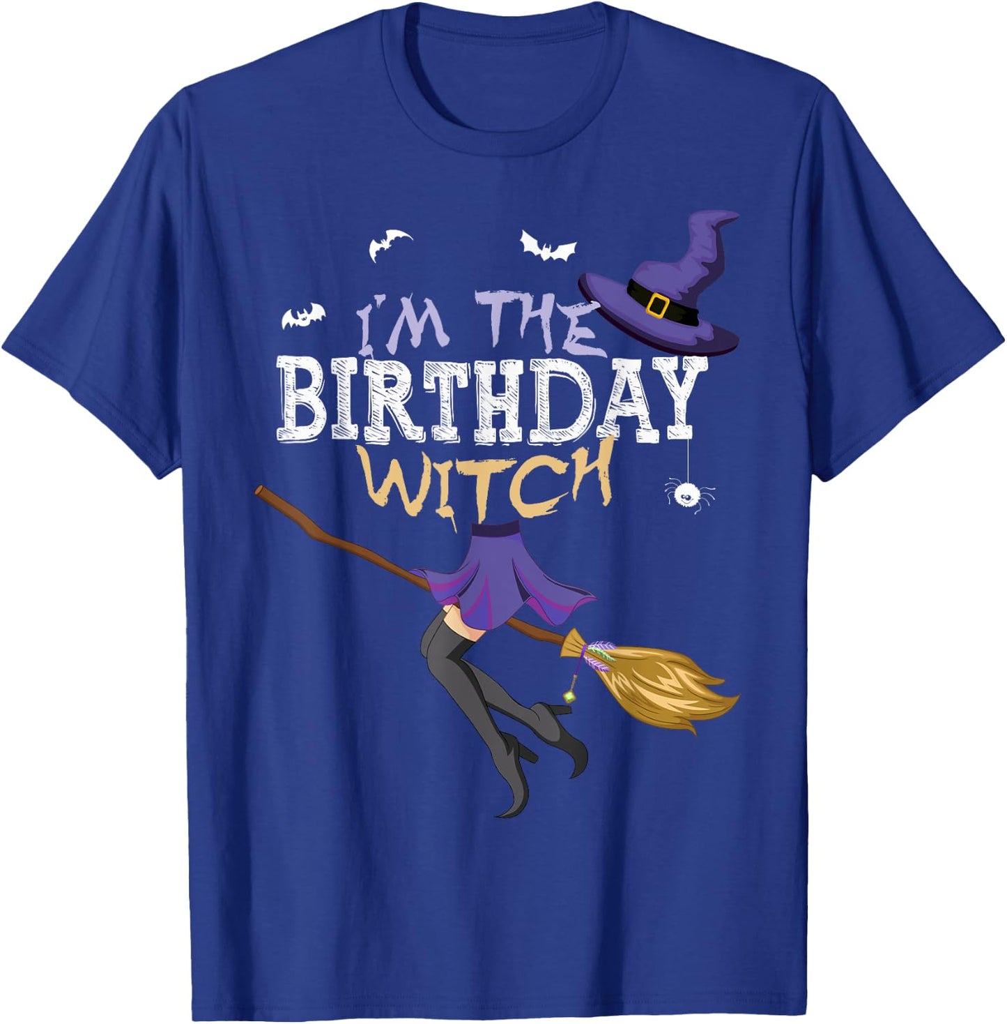 Funny Halloween I'm the Birthday Witch Matching Group T-Shirt - T-Shirt | Royal