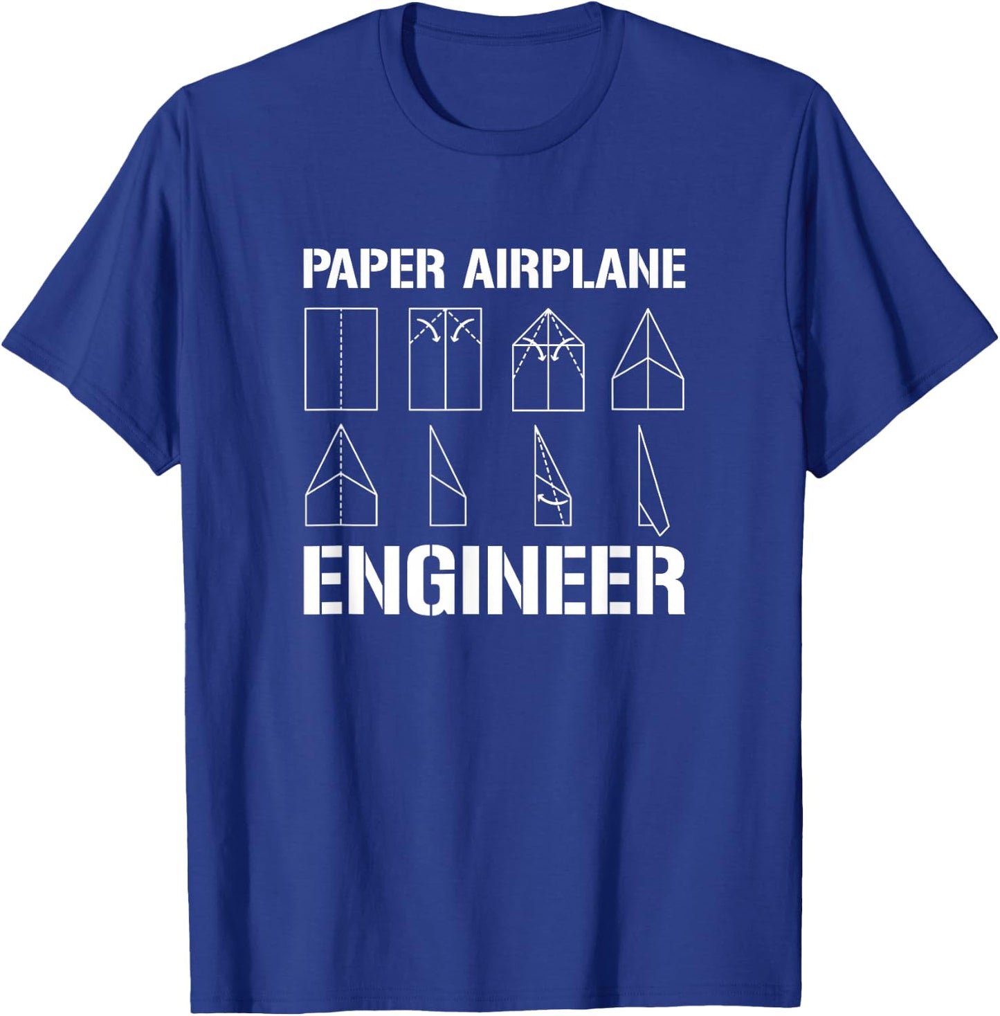 Paper Airplane Engineer, Paper Plane Lover T-Shirt - T-Shirt | Royal