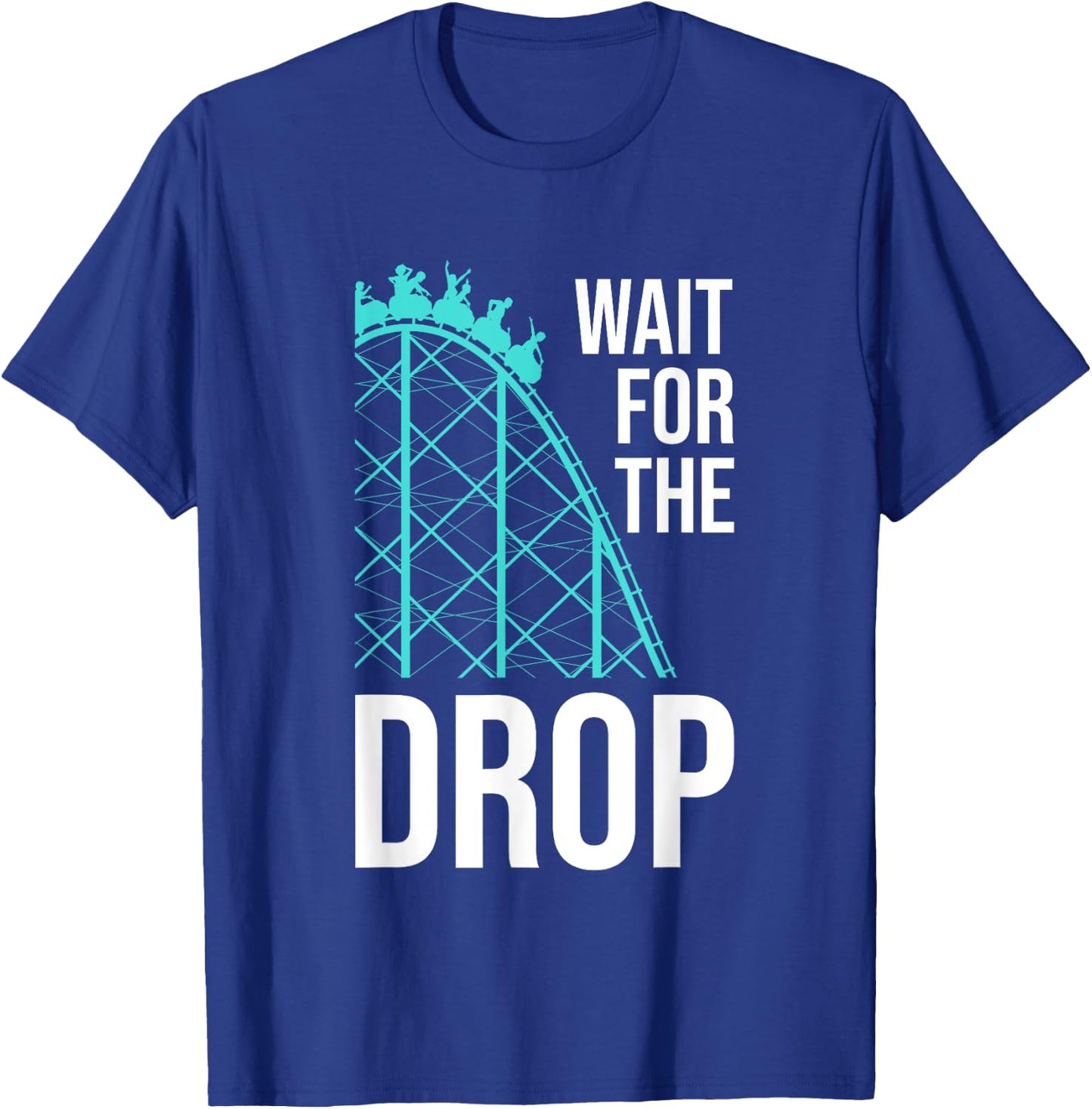 Funny Roller Coaster Designs Kids Boys Girls Amusement Park T-Shirt - T-Shirt | Royal