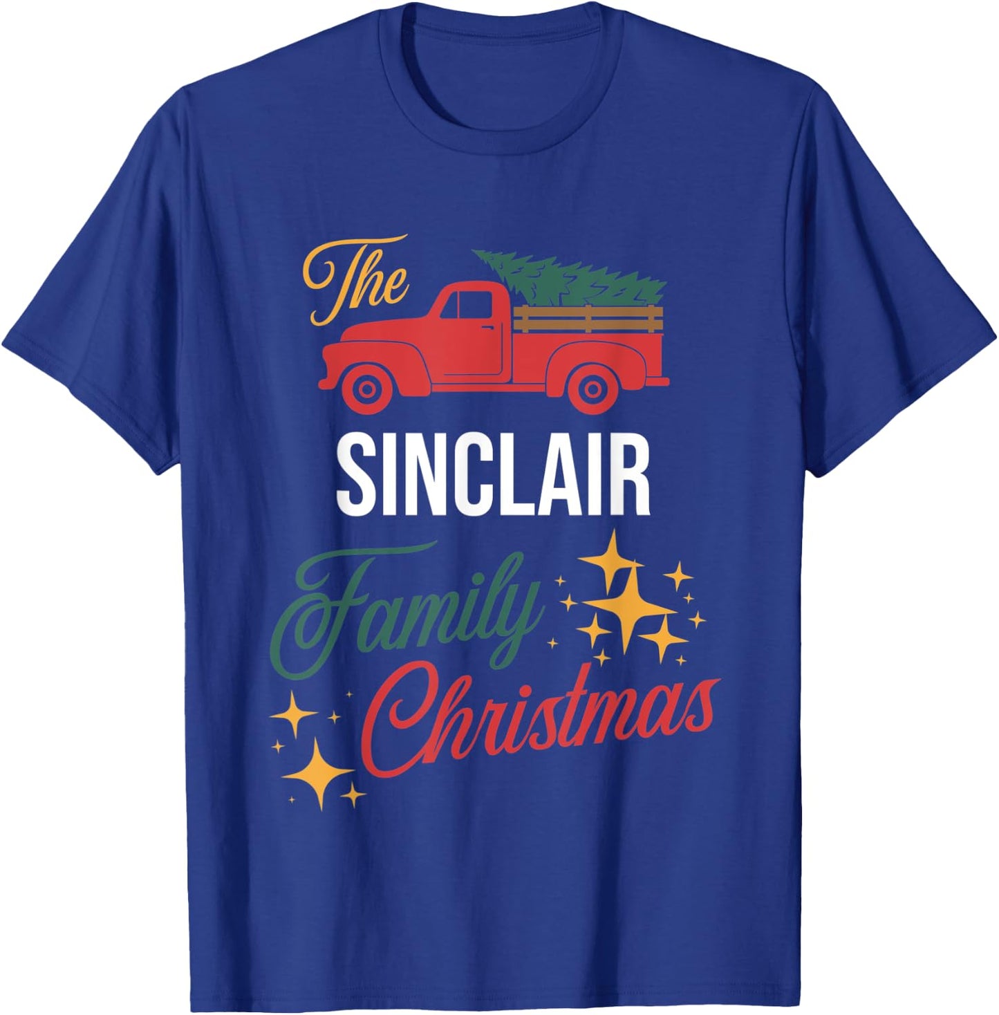 The Sinclair Family Christmas Matching Pajamas Group Gift T-Shirt - T-Shirt | Royal