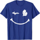 Cute Winking Michigan T Shirt MI Native Michigander Gift T-Shirt - T-Shirt | Royal