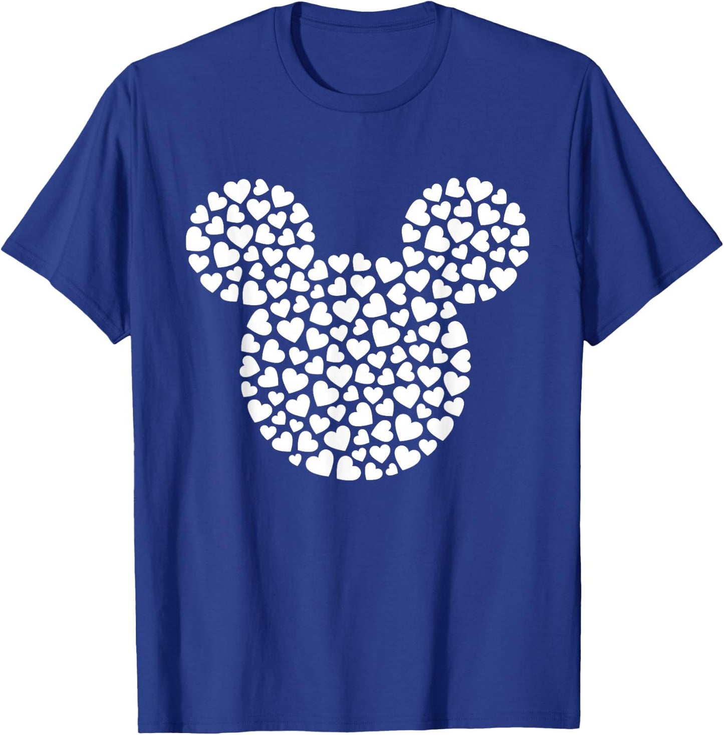 Disney Mickey Mouse Icon Filled with Hearts Small T-Shirt - T-Shirt | Royal
