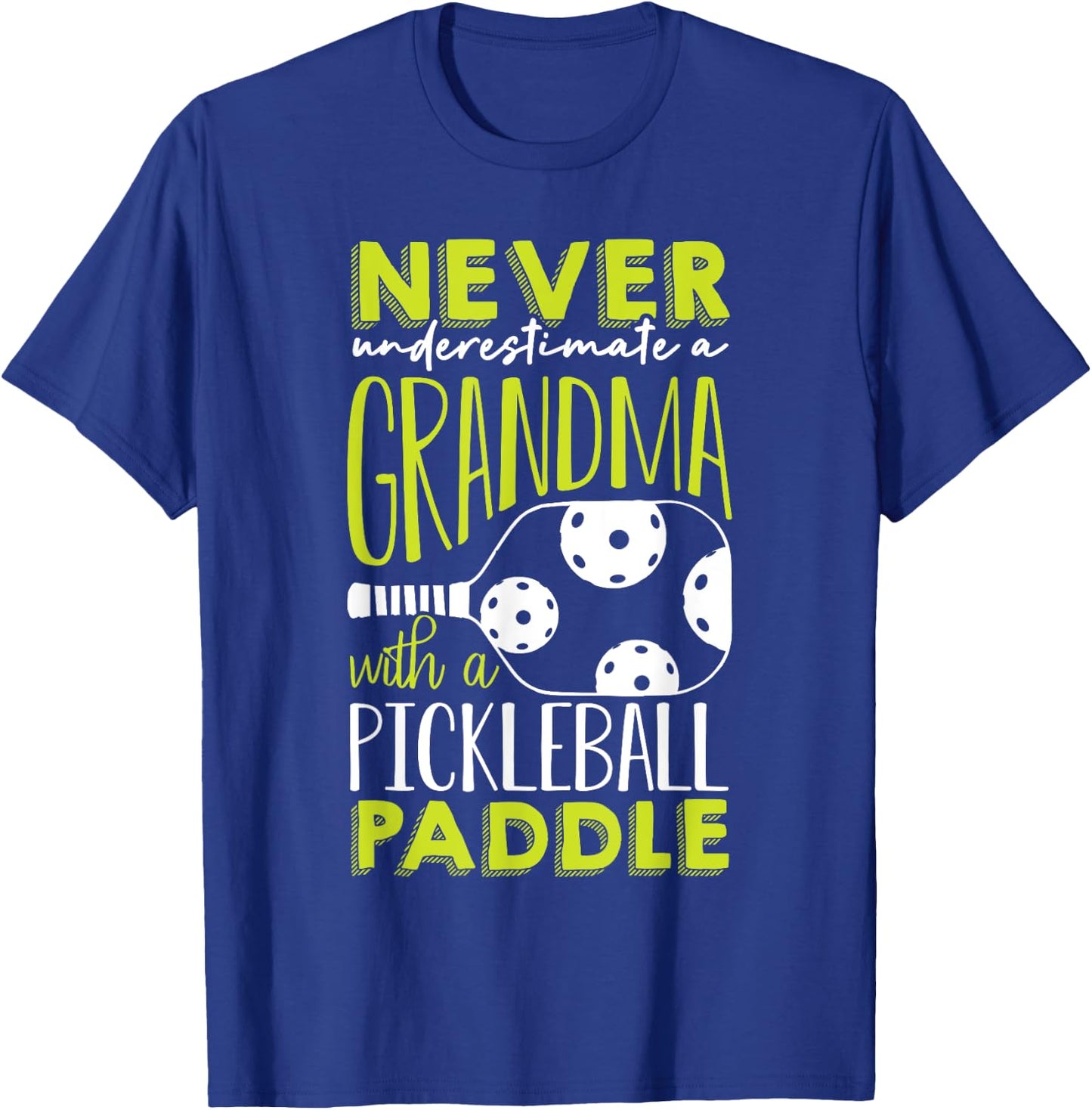 Funny Pickleball Grandma Shirt Grandmother Pickleball T-Shirt - T-Shirt | Royal