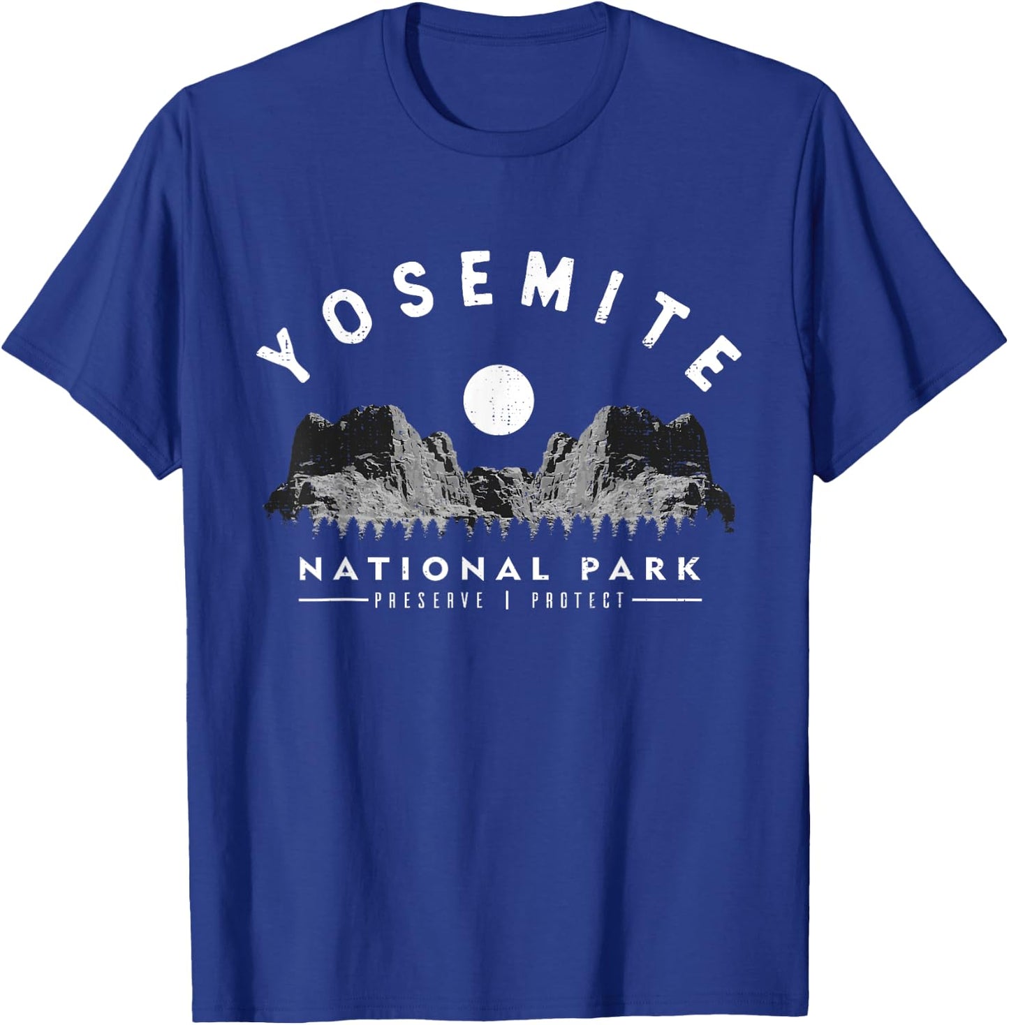 Yosemite National Park Hiking Enthusiasts T-Shirt - T-Shirt | Royal