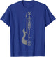 Nashville Tennessee Vintage Country Music City Guitar T-Shirt - T-Shirt | Royal