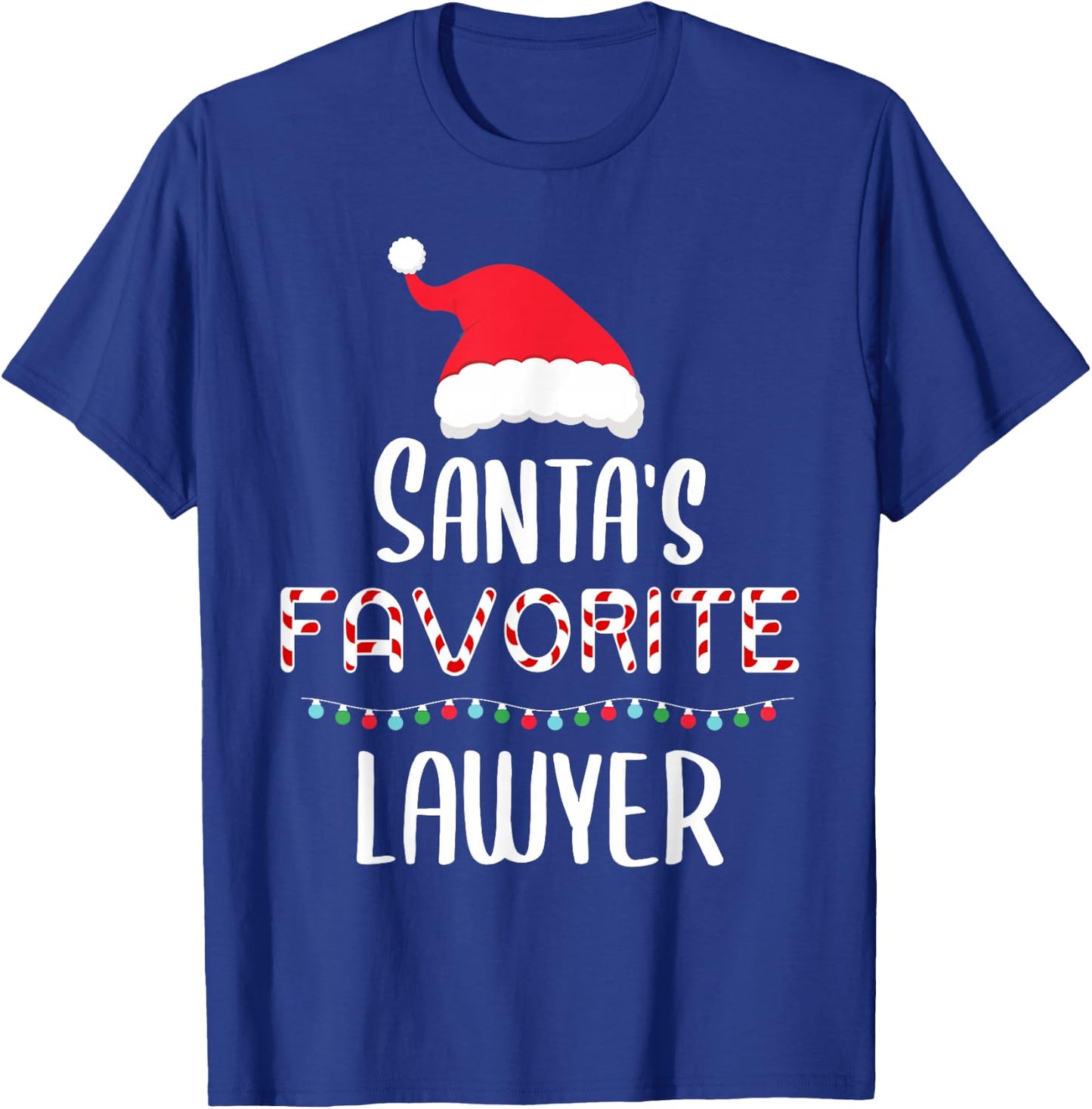 Santas Favorite Lawyer Pajamas - Xmas Lawyer Costume T-Shirt - T-Shirt | Royal