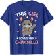 This Girl loves her Chinchilla Kids Girls T-Shirt - T-Shirt | Royal