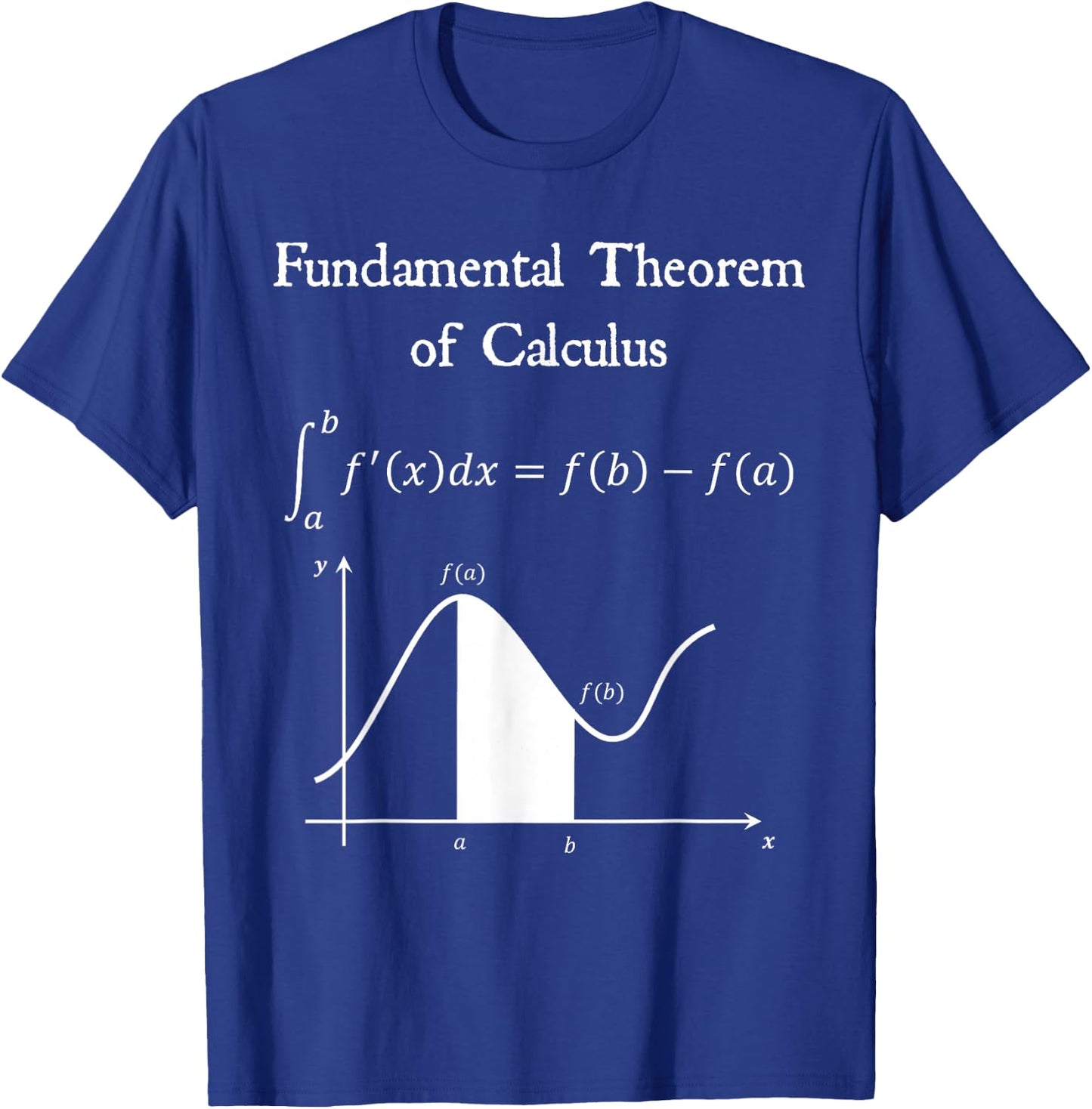 Fundamental Theorem of Calculus Math Teacher Nerdy Gift T-Shirt - T-Shirt | Royal
