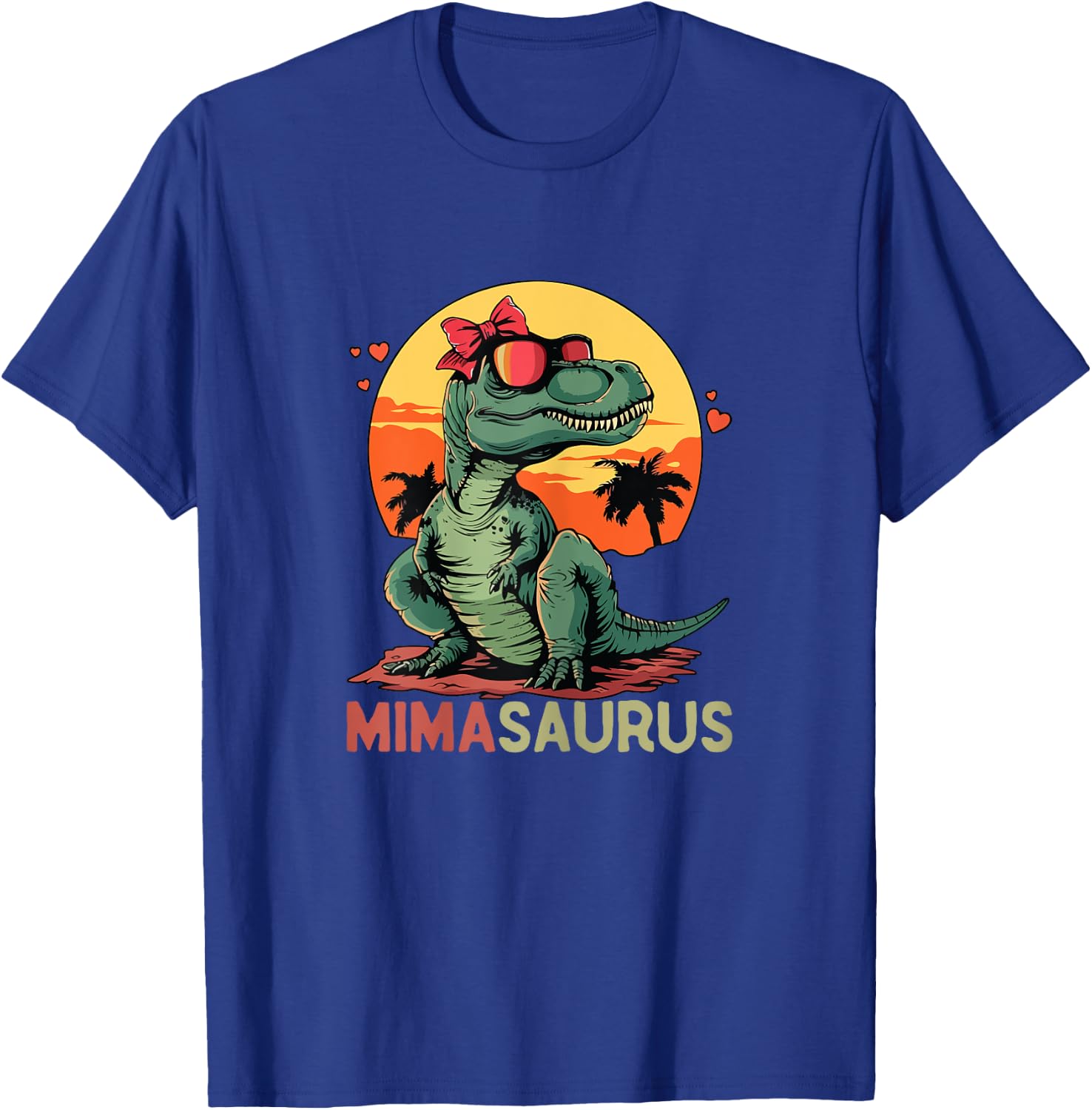 MimaSaurus Dino Dinosaur Mima-Saurus T-Rex Mother's Day Trex T-Shirt - T-Shirt | Royal