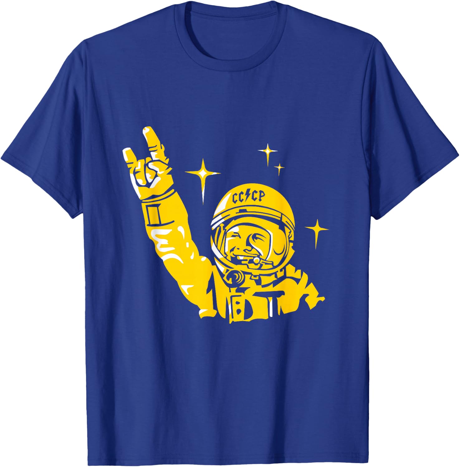 CCCP, USSR, Gagarin | Astronaut, Rock T-Shirt - T-Shirt | Royal