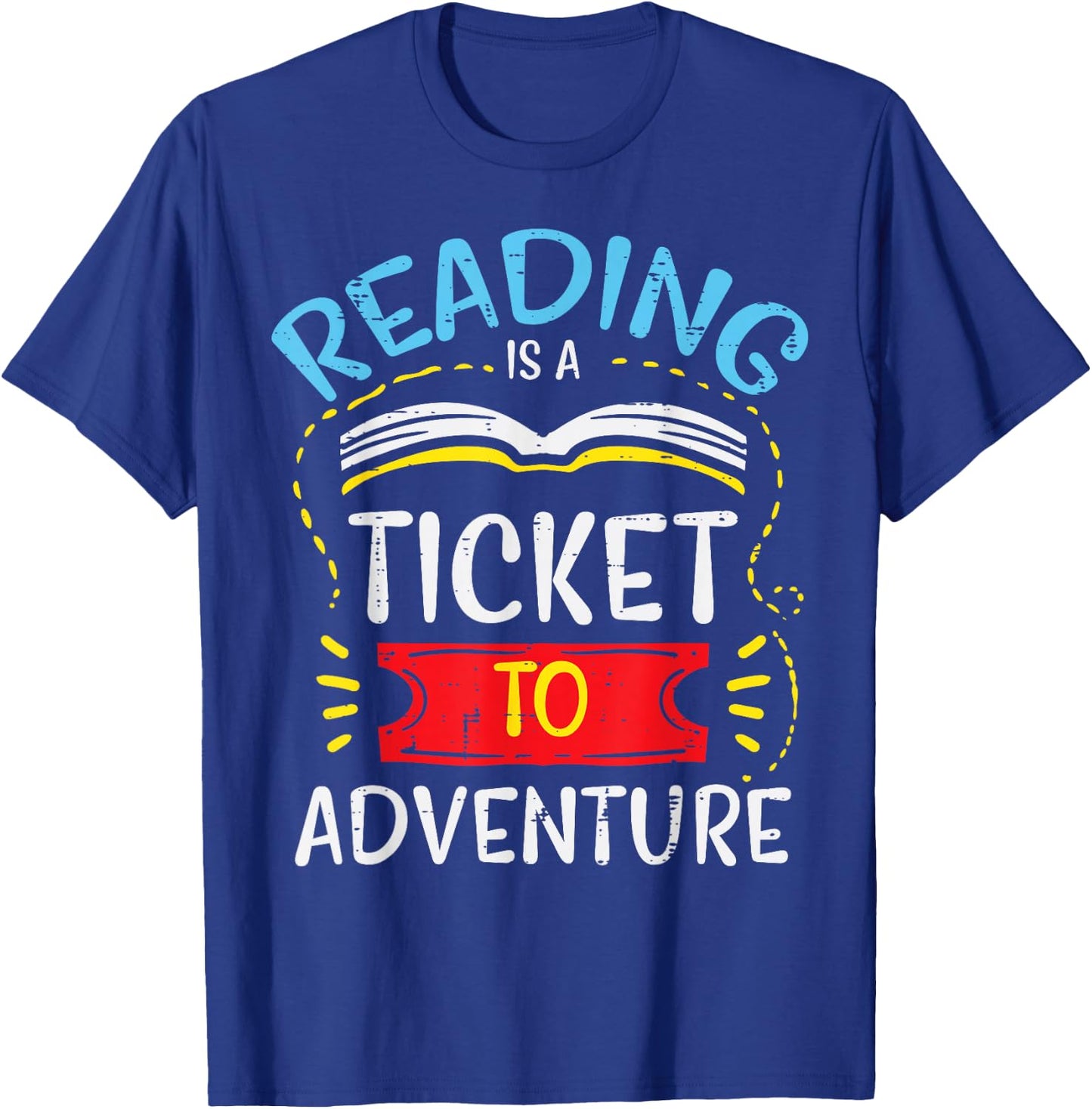 Reading Shirts Book Lover Bookworm Librarian Gift -Adults Black Modern Small T-Shirt - T-Shirt | Royal