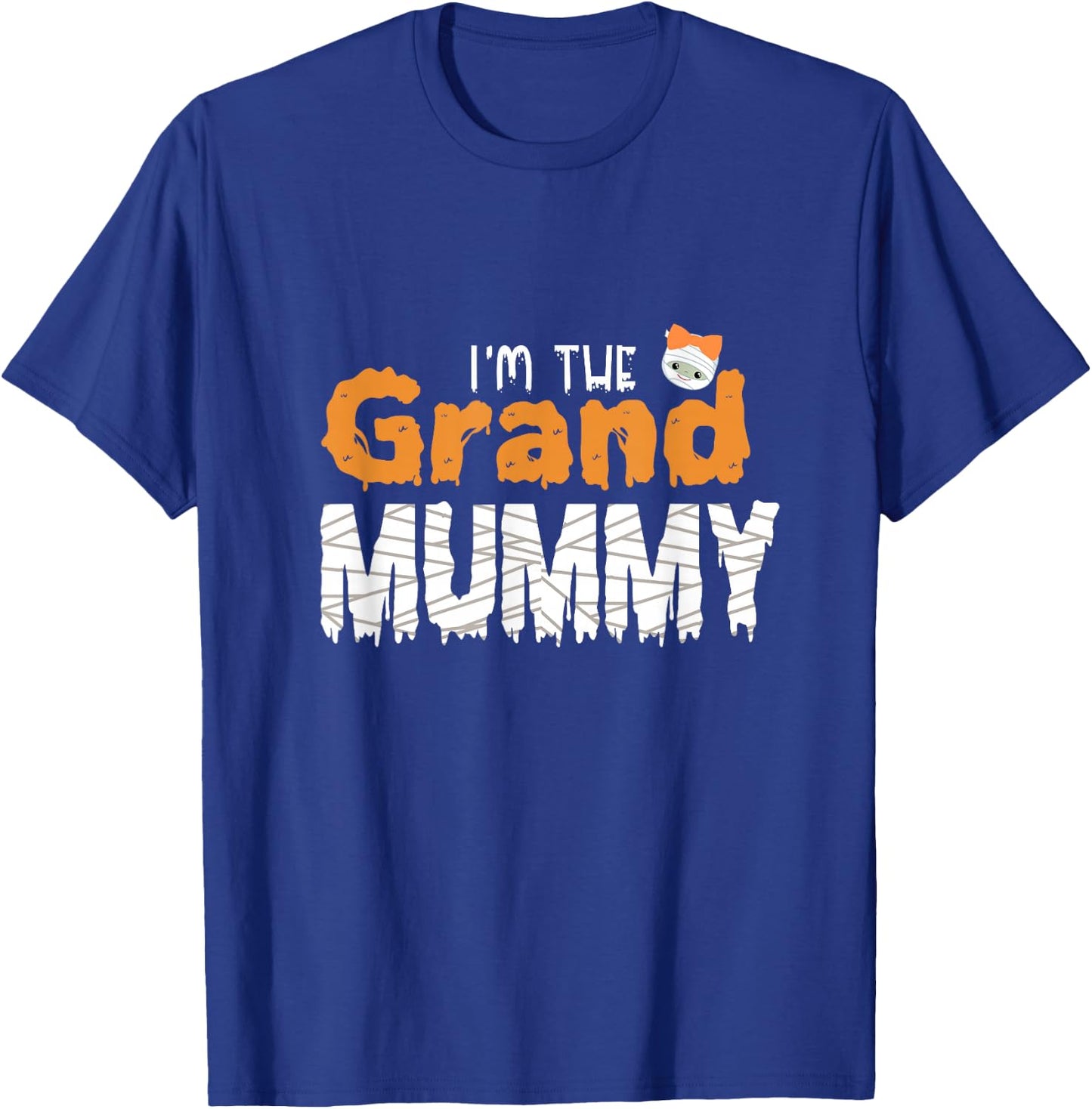 I'm The Grand Mummy Funny Grandma Family Halloween T-Shirt - T-Shirt | Royal