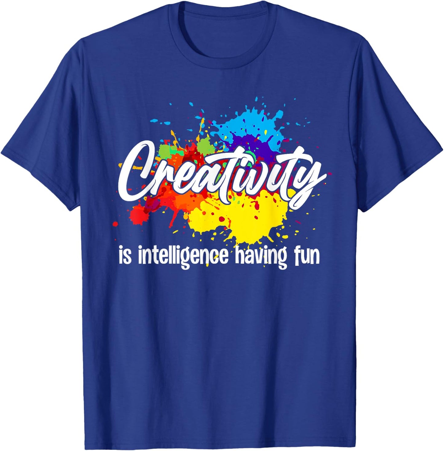Cute Creativity Art Women Creative Drawing Teacher T-Shirt - T-Shirt | Royal