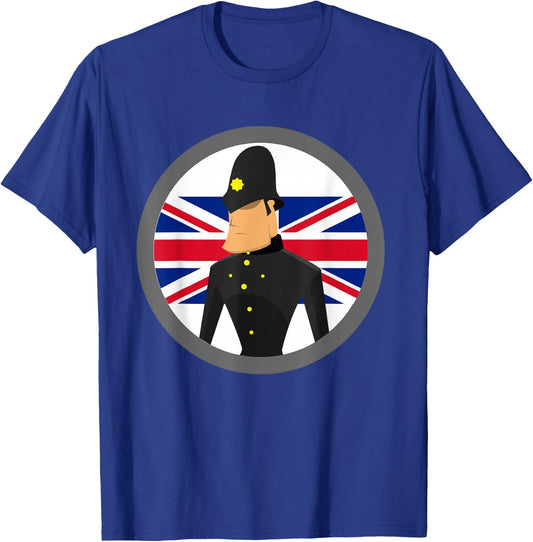 British Bobby Policeman UK English Police Officer T-Shirt - T-Shirt | Royal