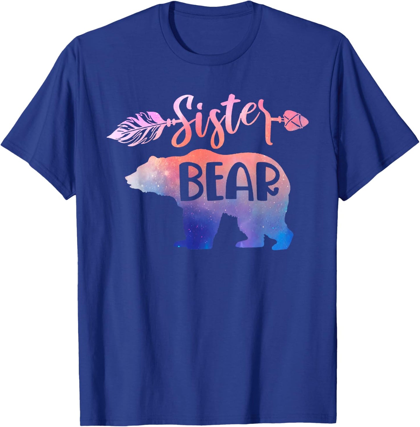Funny Sister Bear Family Matching Kid Men Women Gifts T-Shirt - T-Shirt | Royal